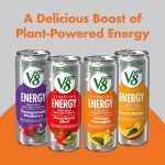 V8 +SPARKLING ENERGY Black Cherry Energy Drink， Made with Real Vegetable and Fruit Juices， 11.5 Ounce Can (Pack of 12) - Image 7